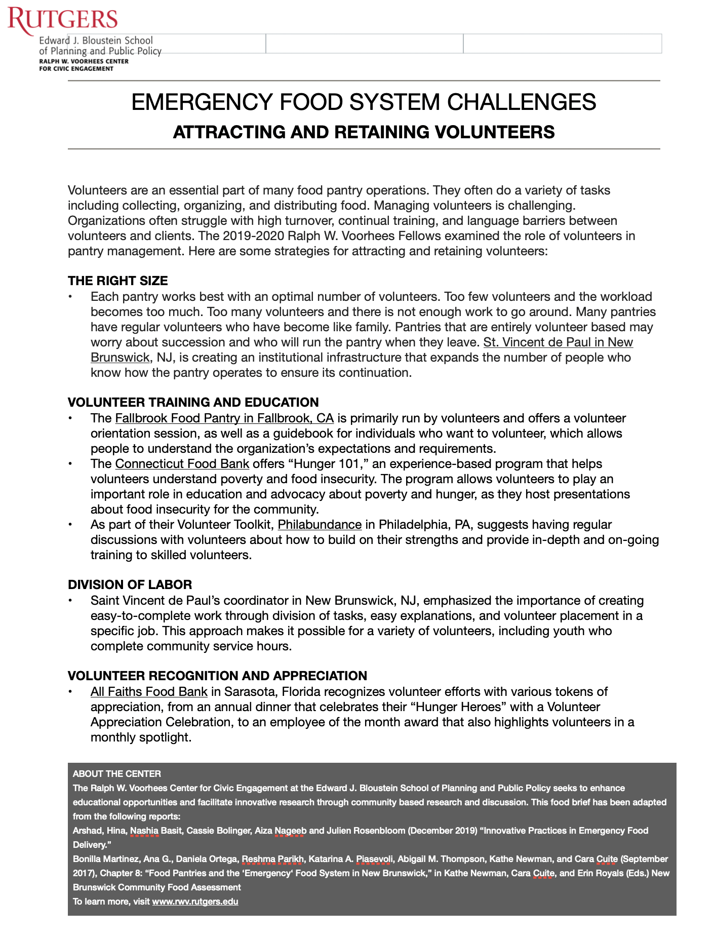 Attracting & Retaining Volunteers