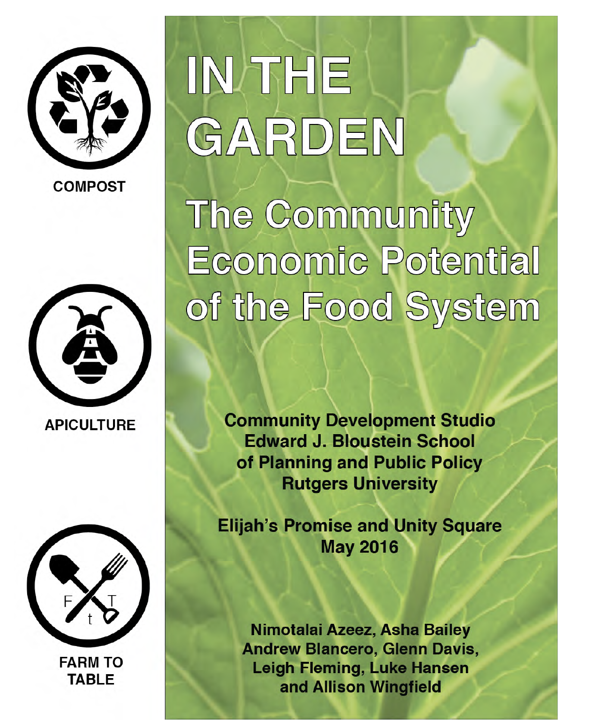 In the Garden -The Community Economic Potential of the Food System