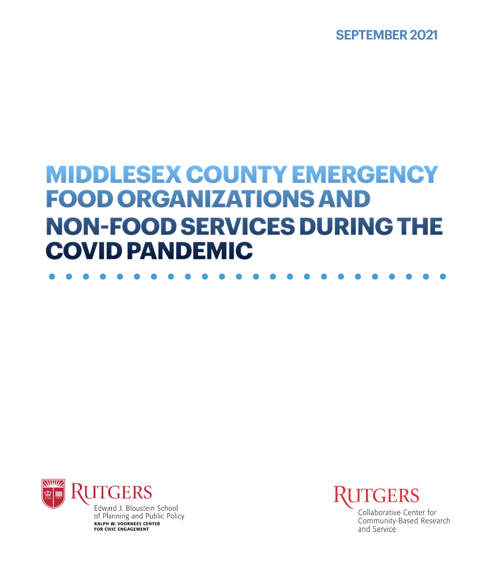 Middlesex County Emergency Food Organizations during COVID Pandemic