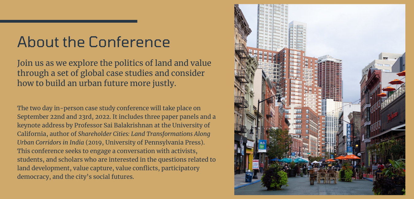 about the conference land housing urban studies 
