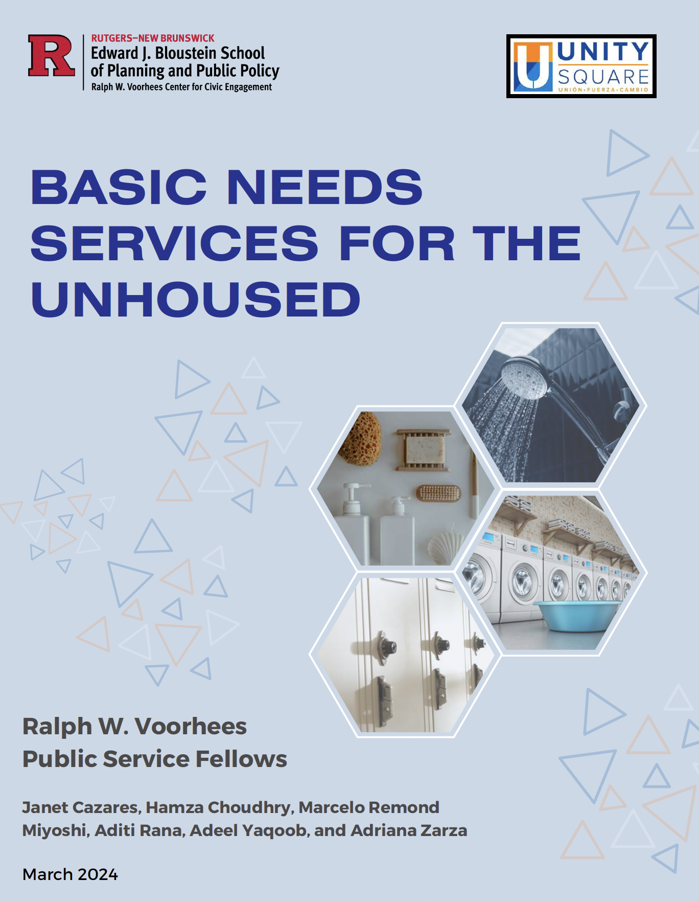 Fellows report basic needs unhoused Rutgers Voorhees Center