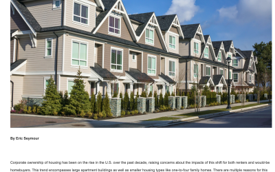 Eric Seymour publishes blog post on corporate owned housing