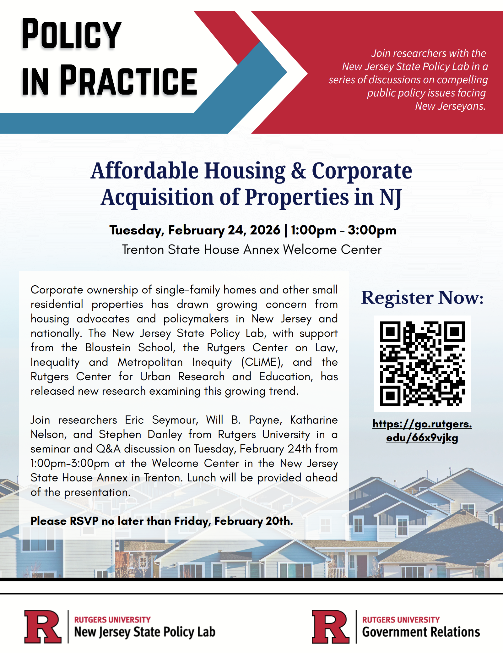 New Jersey State Policy Lab Event