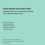 Public Benefits and Private Profits Cover