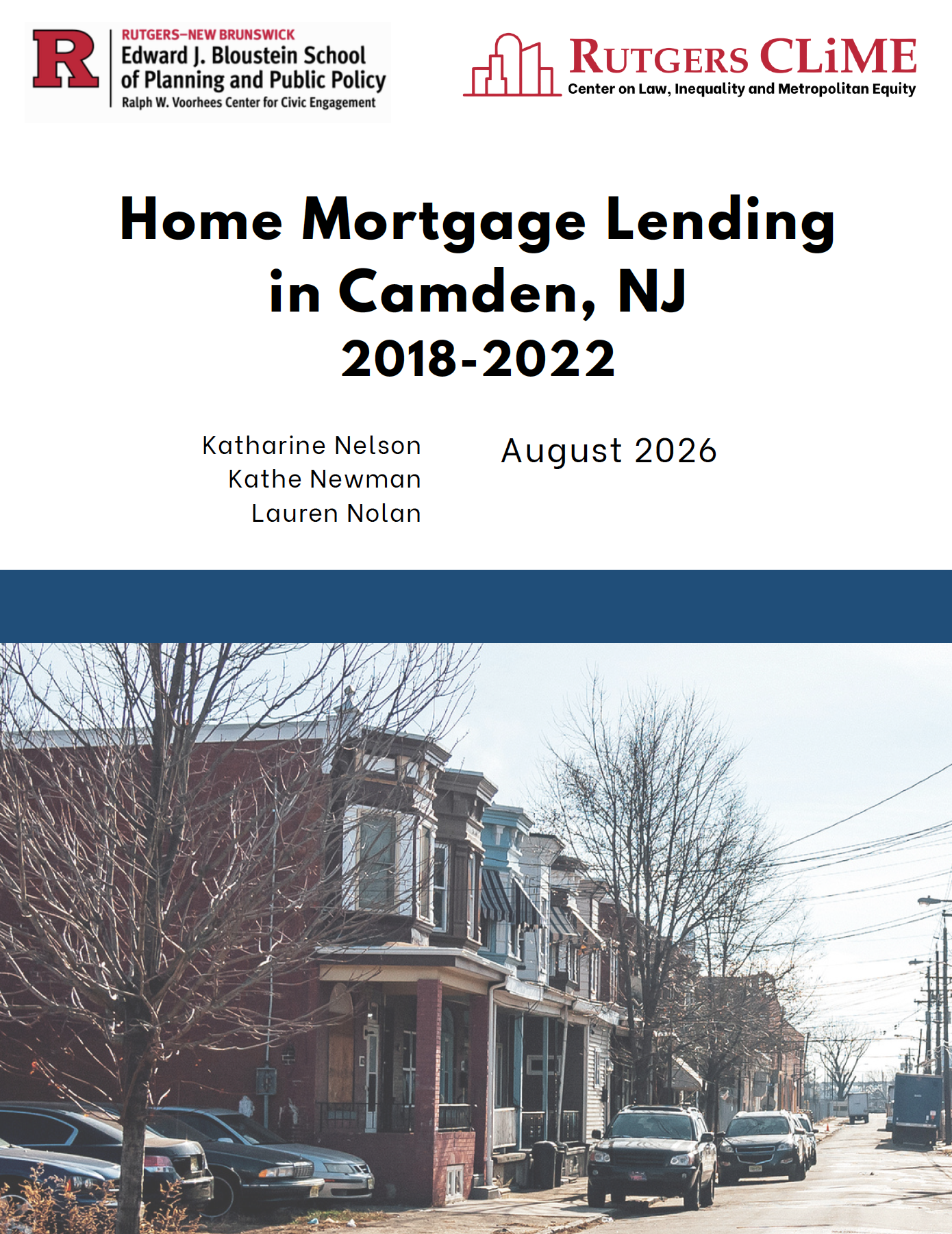 Home Mortgage Lending in Camden Report Home Mortgage Lending in Camden Report Cover